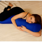 Squishy Deluxe Microbead Body Pillow with Removable Cover - Navy Blue