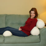 Squishy Deluxe Microbead Body Pillow with Removable Cover - Navy Blue