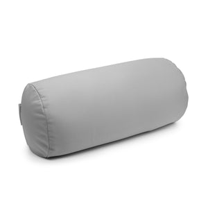 Squishy Deluxe Microbead Bolster Pillow with Removable Cover - Grey