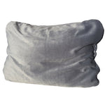 Squishy Deluxe Microbead Rectangular Travel Pillow - Grey