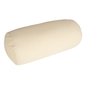 Squishy Deluxe Microbead Bolster Pillow with Removable Cover-Cream