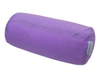 Squishy Deluxe Microbead Bolster Pillow with Removable Cover-Purple