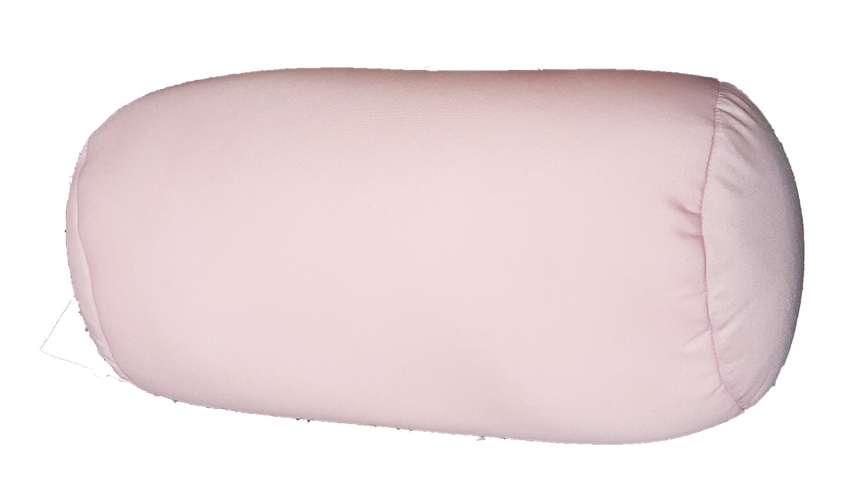 Squishy Deluxe Microbead Bolster Pillow with Removable Cover-Pink